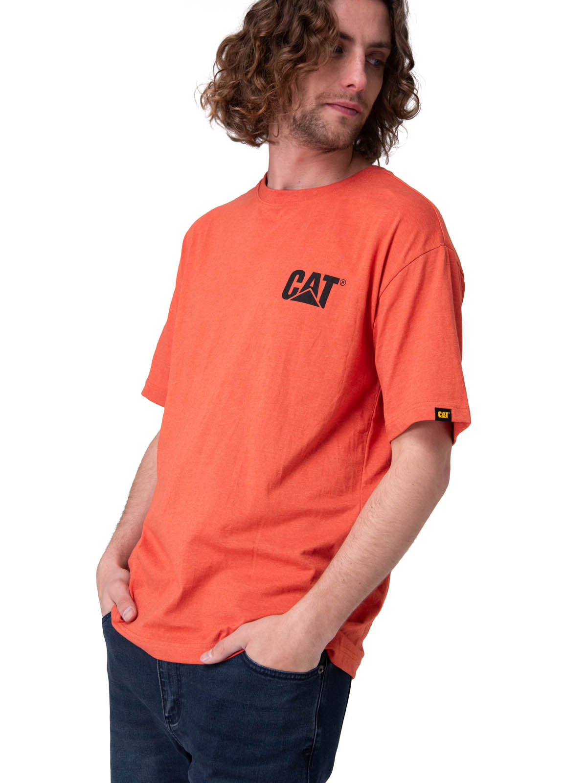 Polera Manga Corta Hombre Trademark Tee Rojo