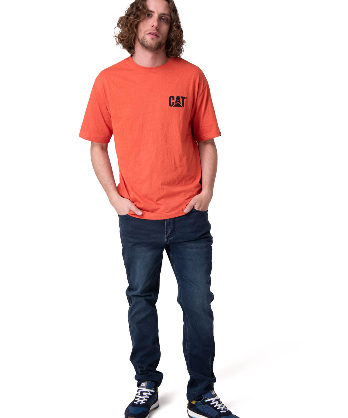 Polera Manga Corta Hombre Trademark Tee Rojo