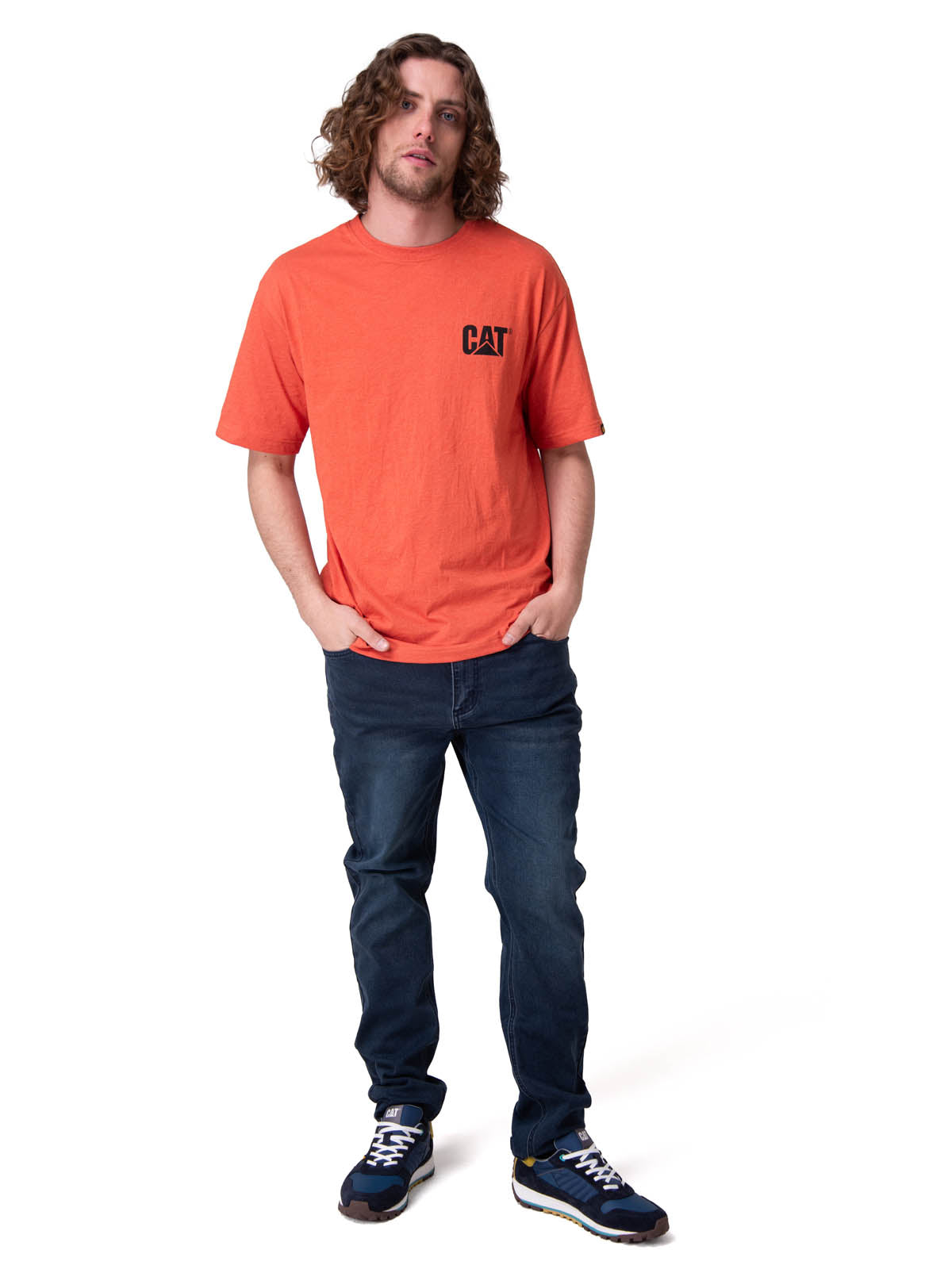 Polera Manga Corta Hombre Trademark Tee Rojo