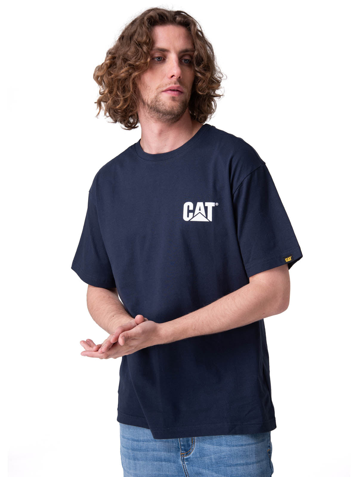 Polera Manga Corta Hombre Trademark Tee Azul
