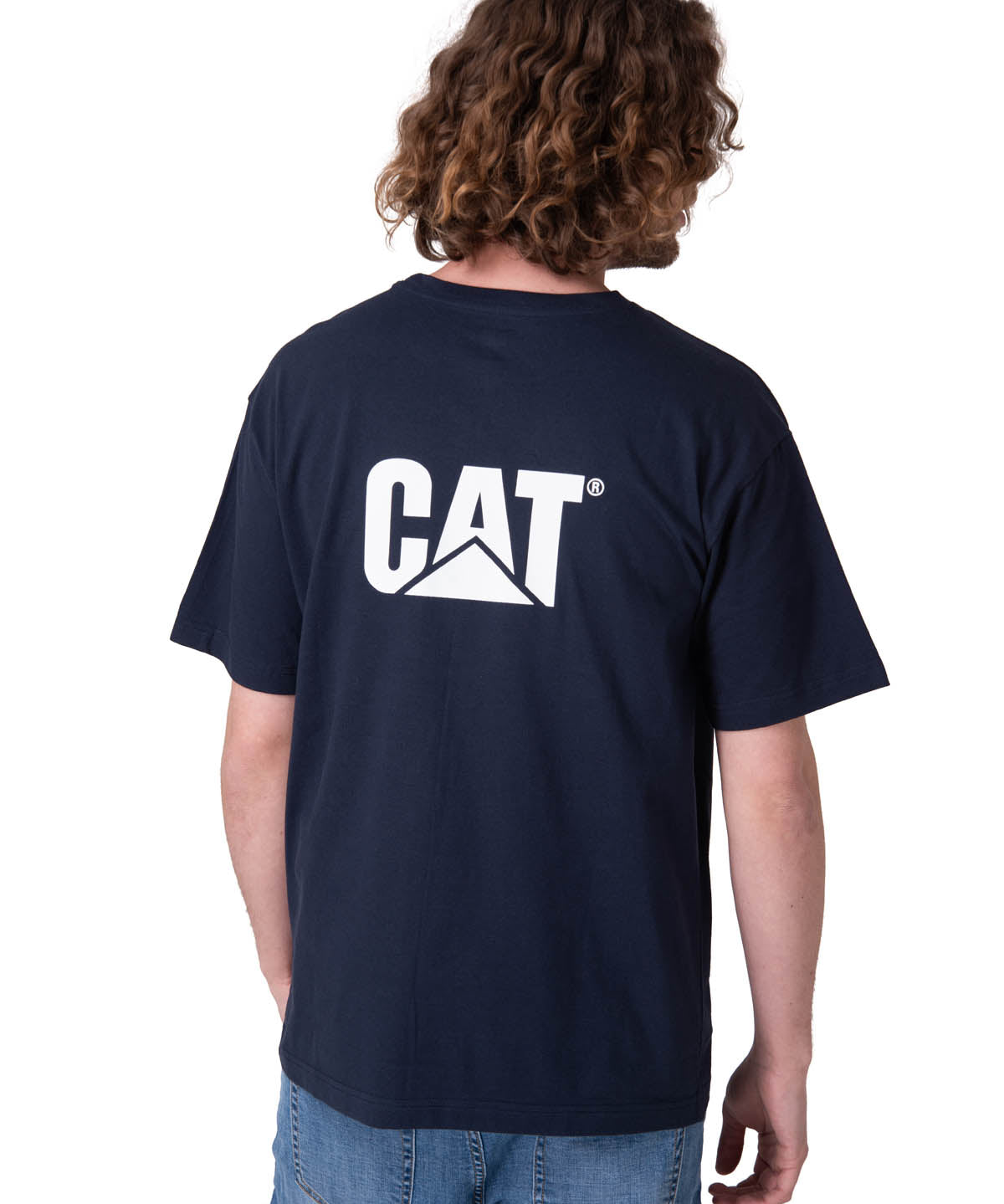 Polera Manga Corta Hombre Trademark Tee Azul