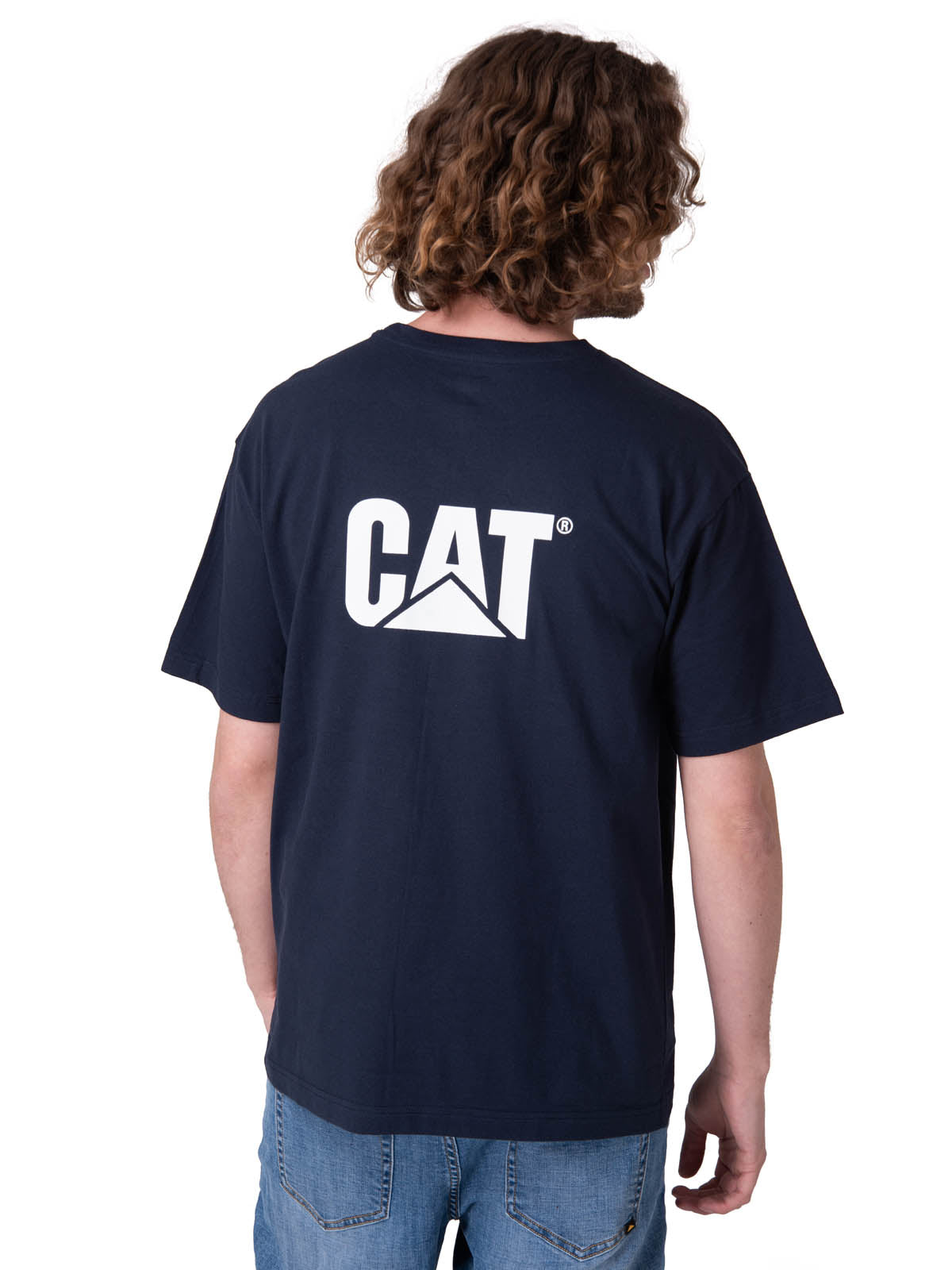 Polera Manga Corta Hombre Trademark Tee Azul