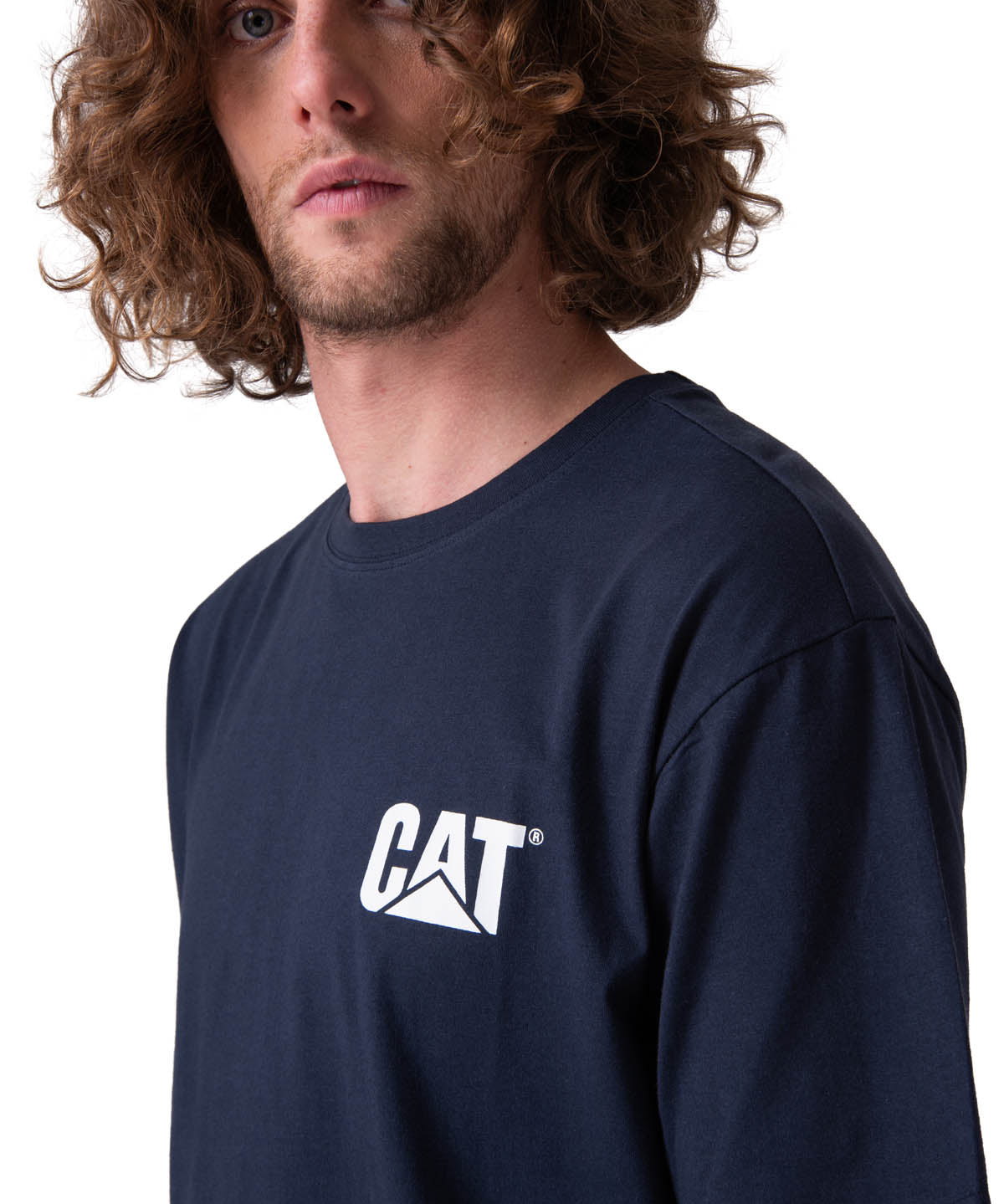 Polera Manga Corta Hombre Trademark Tee Azul