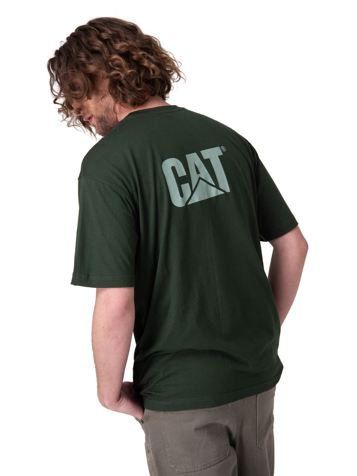 Polera Manga Corta Hombre Trademark Tee Verde