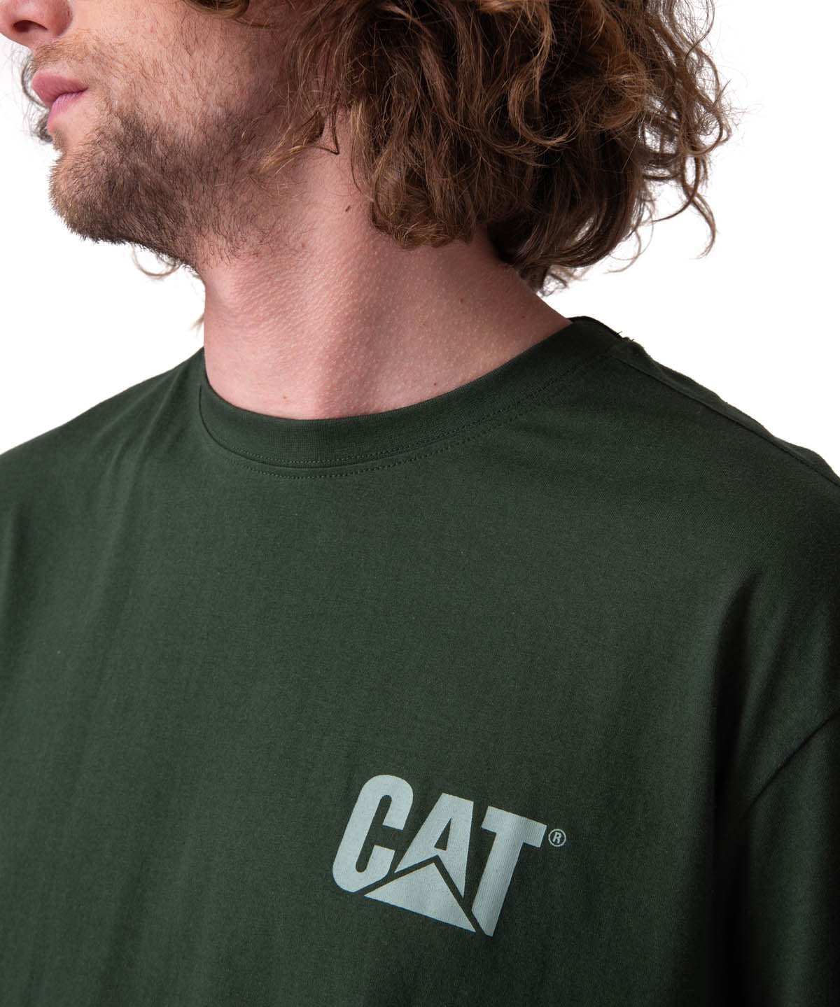 Polera Manga Corta Hombre Trademark Tee Verde