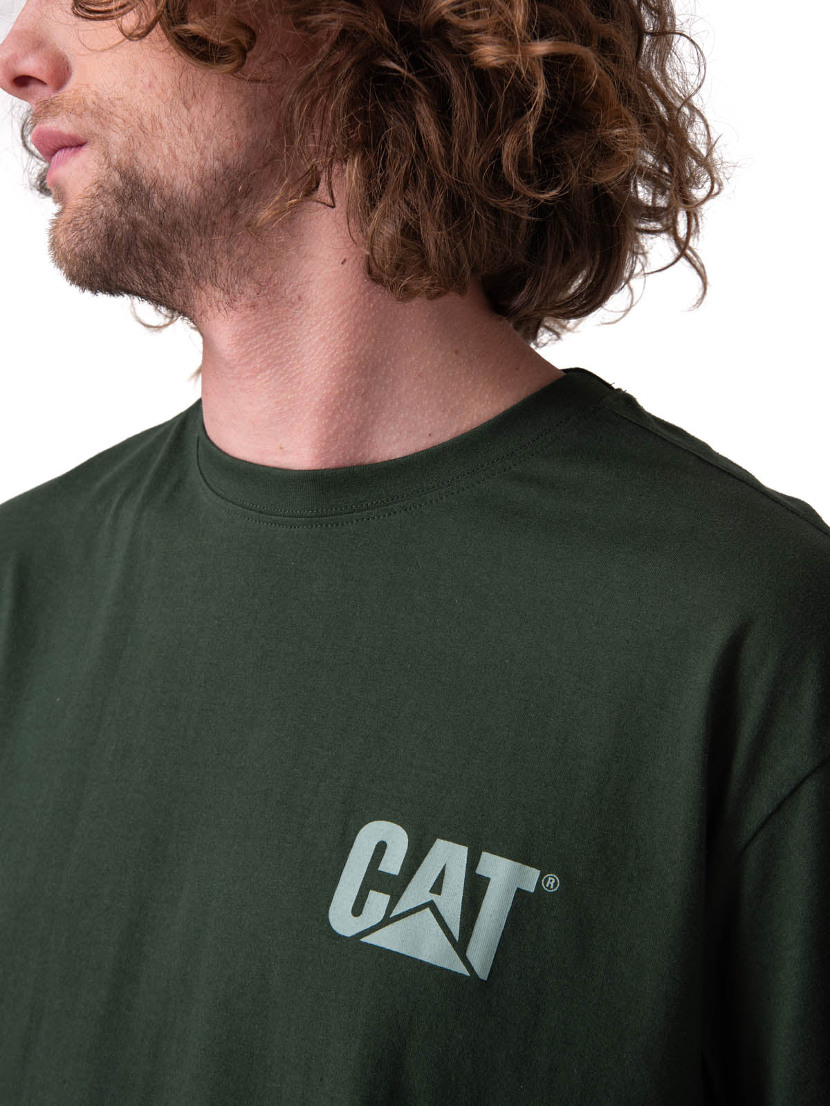Polera Manga Corta Hombre Trademark Tee Verde