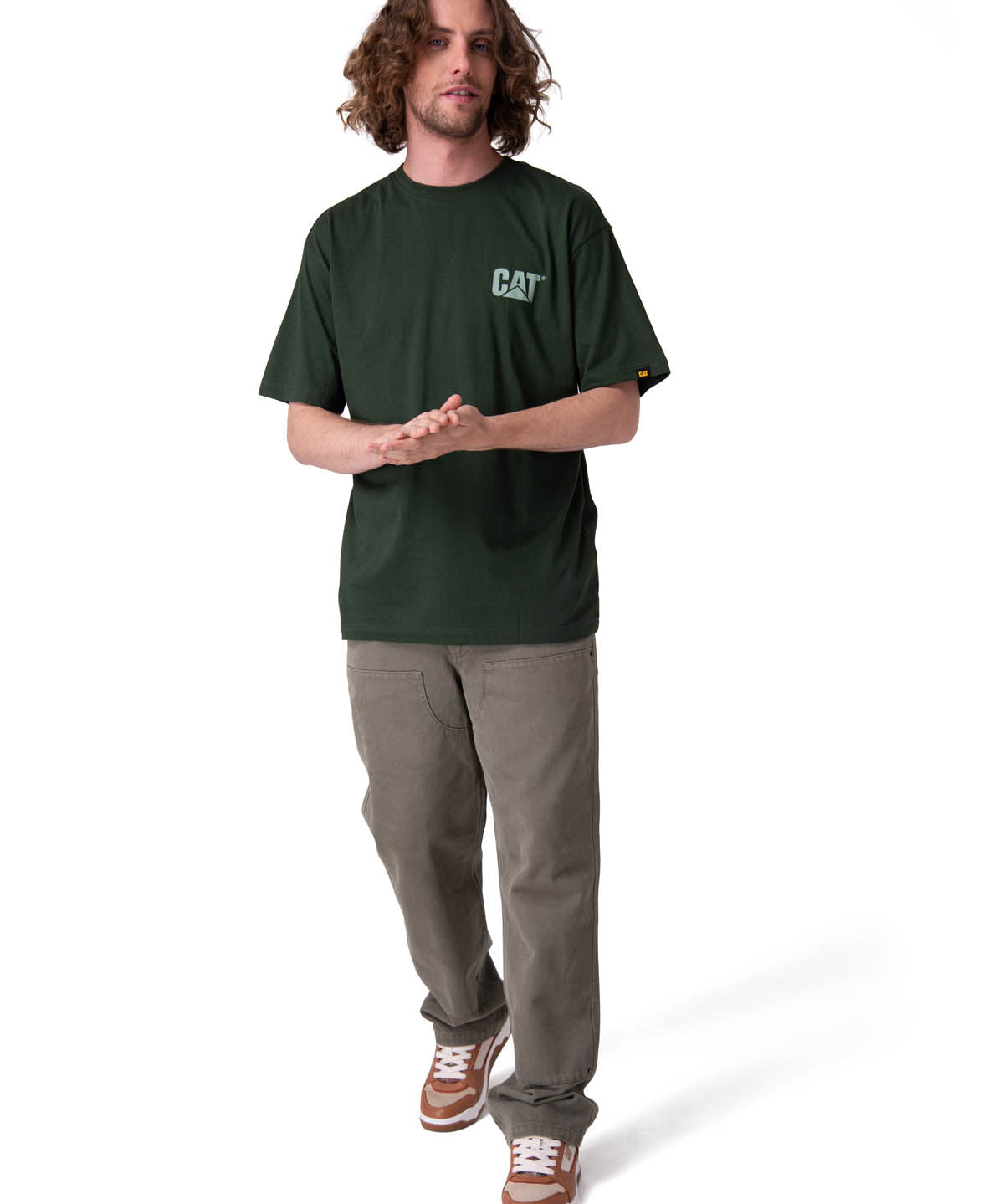 Polera Manga Corta Hombre Trademark Tee Verde