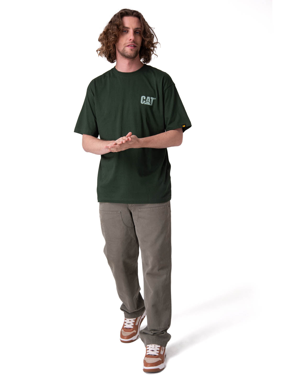 Polera Manga Corta Hombre Trademark Tee Verde